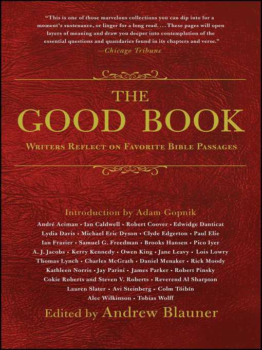 Title details for The Good Book by Andrew Blauner - Wait list